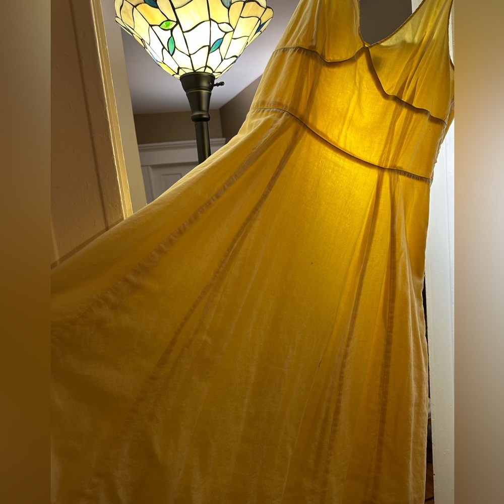GAP Strapless Yellow Dress